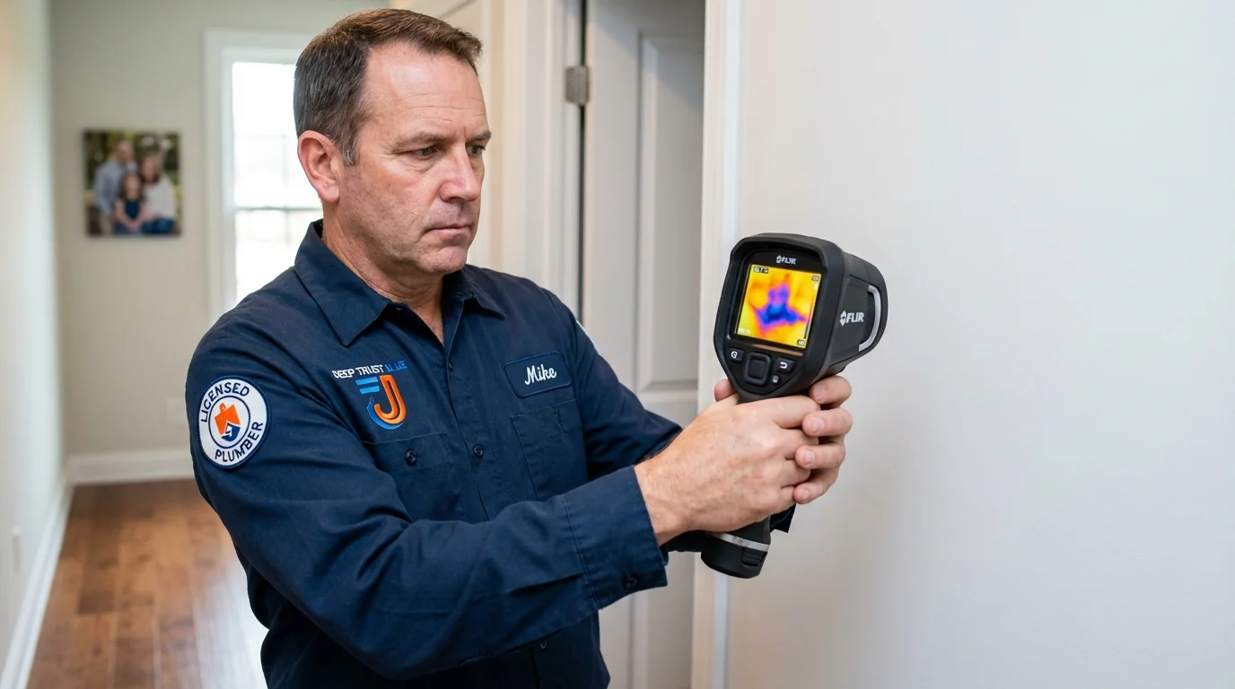 Thermal imaging leak detection by Johns Plumbing LLC in Excelsior